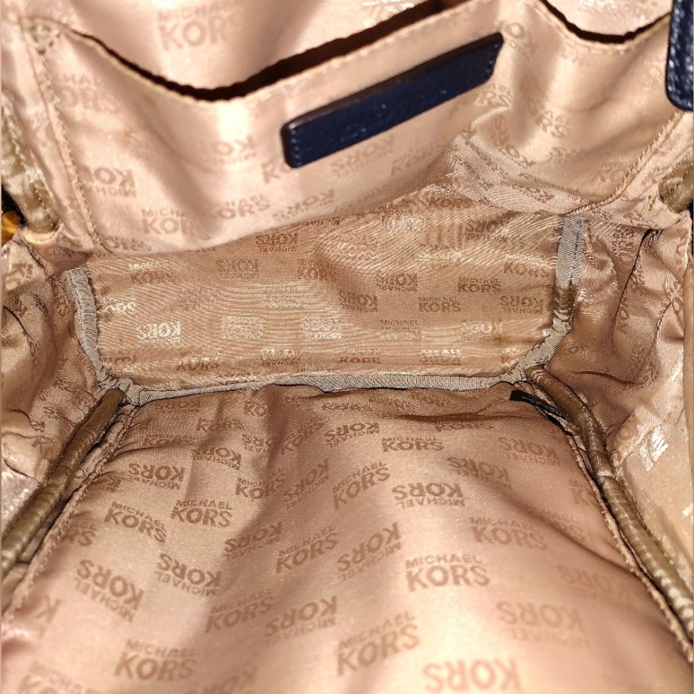 Michael Kors Blue Patchwork Backpack - image 3